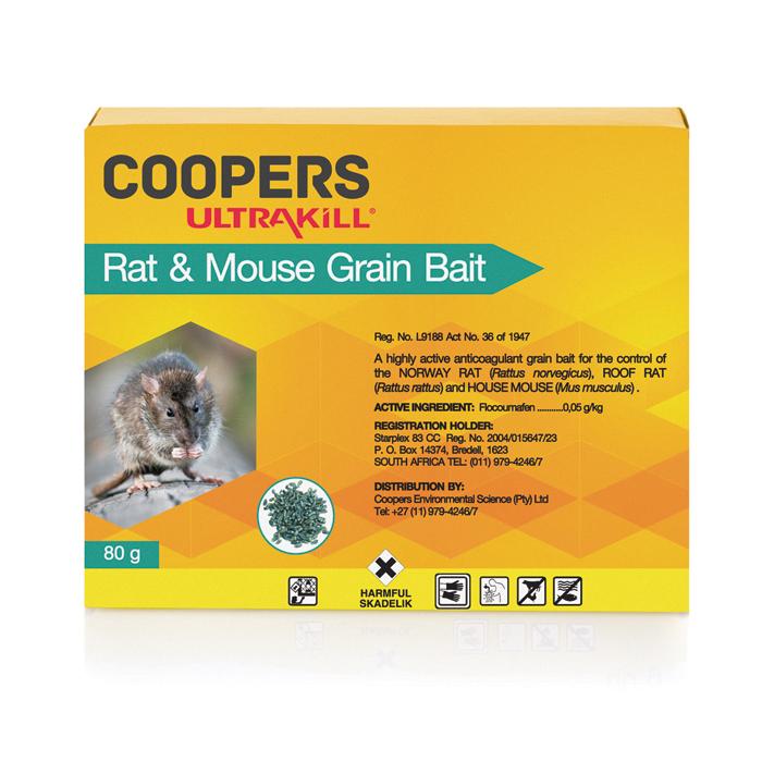Ultrakill Rat & Mouse Grain Bait 80g / 2.5kg Coopers ES