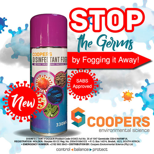 Coopers Disinfectant Fogger Coopers ES Professional Pest Control 